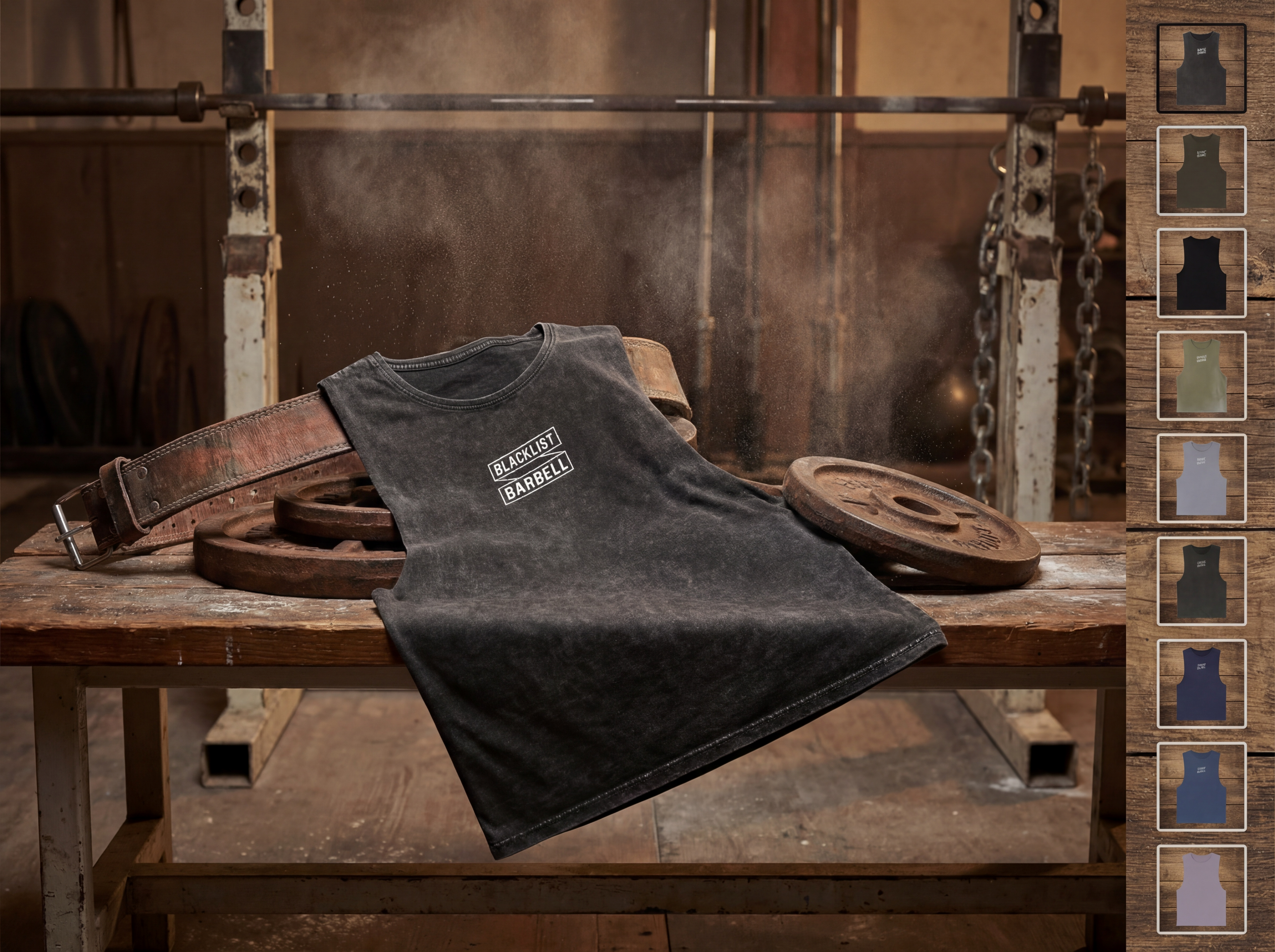 Title Stonewash Muscle Tank