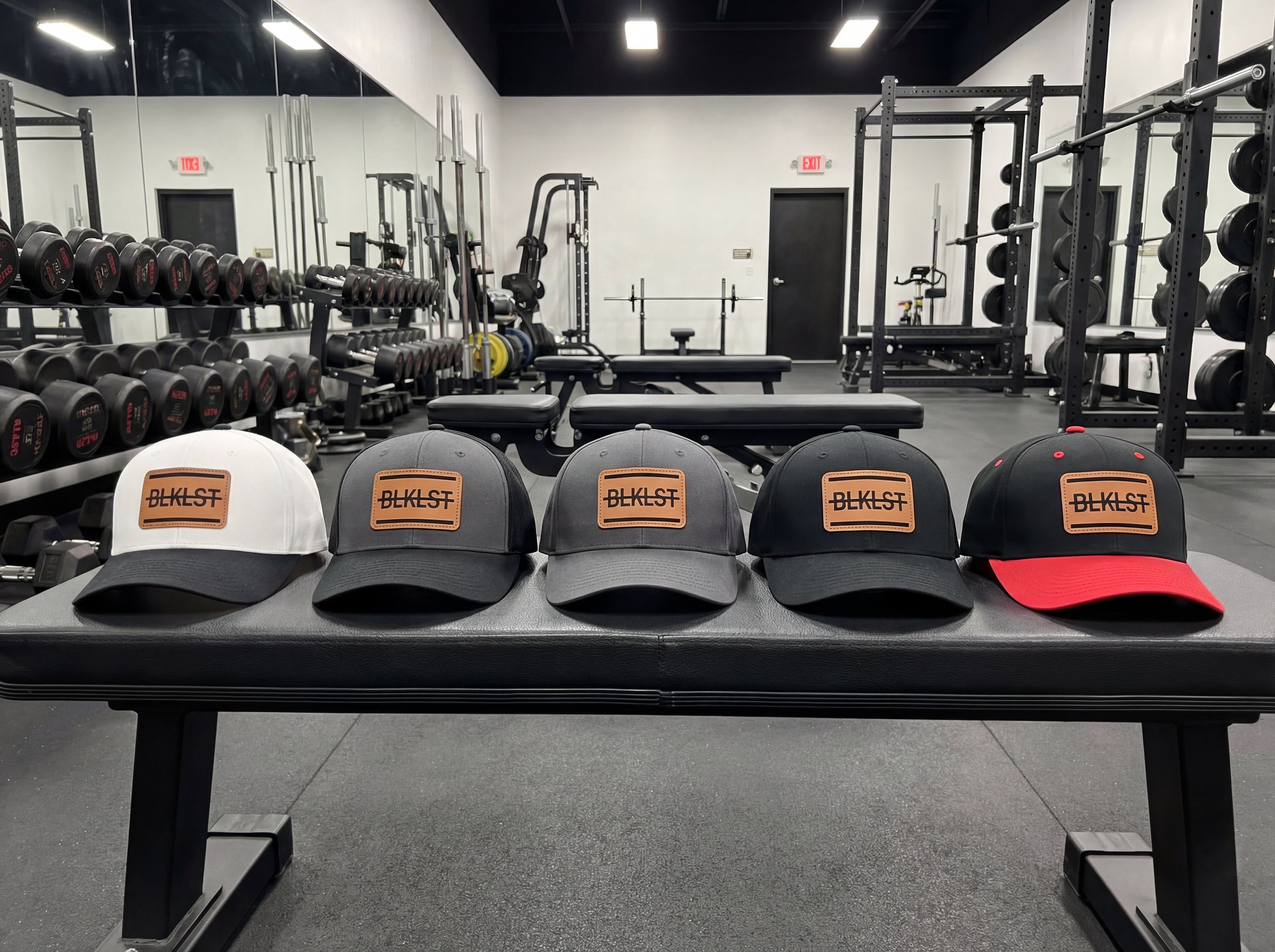 BLKLST of Mid Profile Baseball Cap with Leather Patch