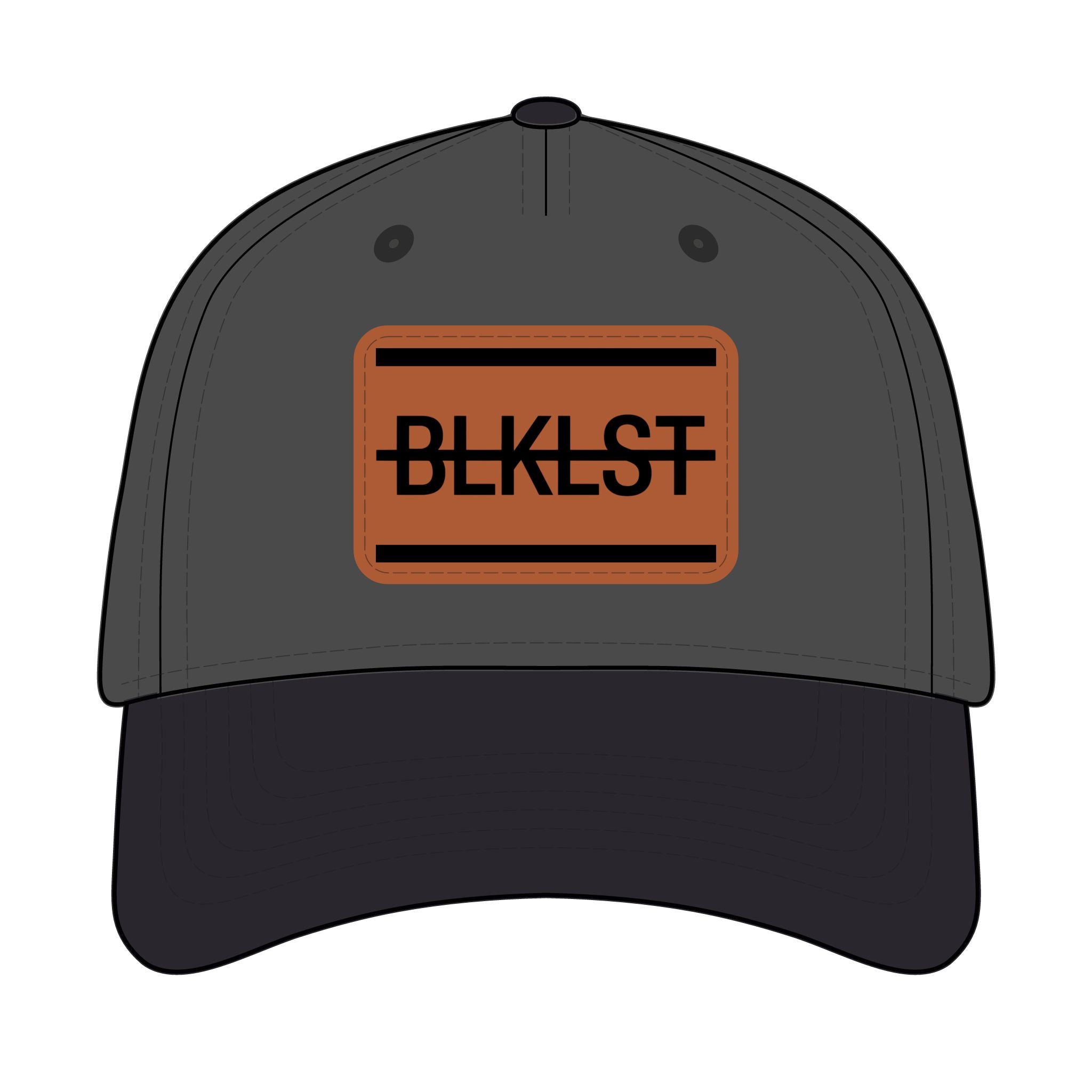 BLKLST of Mid Profile Baseball Cap with Leather Patch