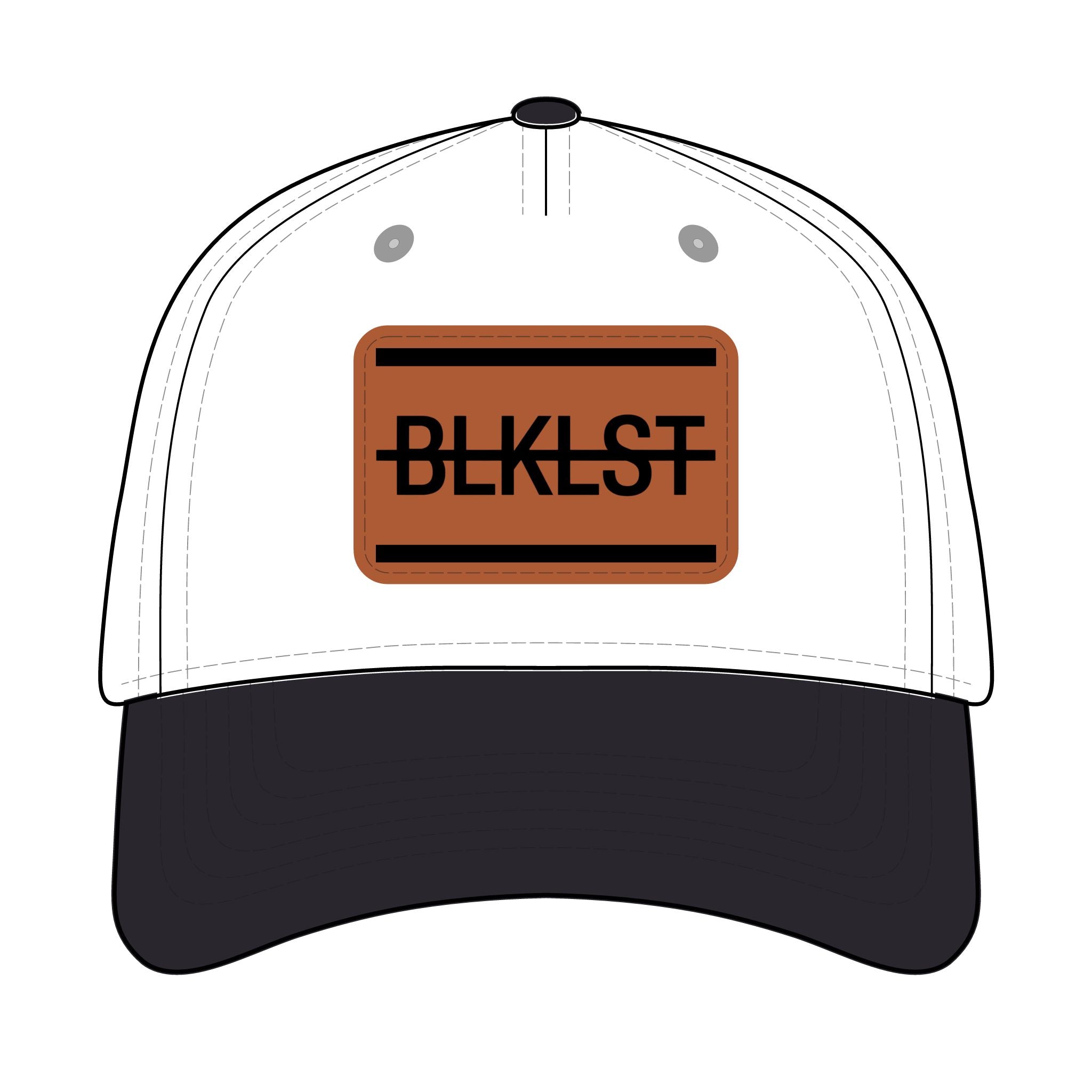 BLKLST of Mid Profile Baseball Cap with Leather Patch